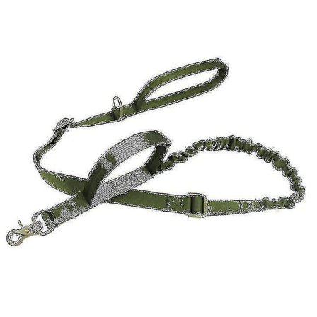 Utendørs nylon hundebånd, militær vifte taktisk hundetreningsbelte grønn