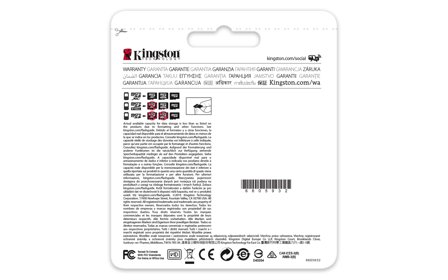 Kingston Flashminnekort (microSDHC til SD-adapter inkludert) - 16 GB - UHS Class 1 / Class10 - microSDHC UHS-I