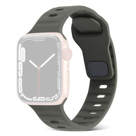 Apple Watch Series 41mm - 40mm - 38mm Universal Smart Watch Band joustava hihna - Mustanvihreä