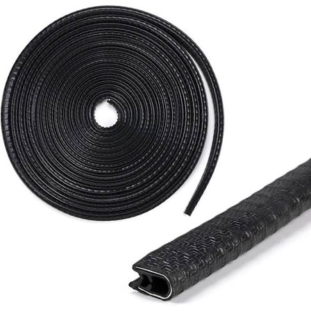 10M Gummilister Kantbeklædning Bil Dørtætning Beskyttelse Kantliste Liste Vejr til Bil Metalkant Båd, Grebsområde 1,0 mm til 2,5 mm