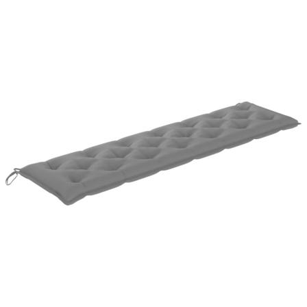 Vidaxl Bänkdyna För Trädgården Grå 200x50x7 Cm Tyg Grå