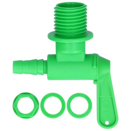 Ølbøttehane Fødevaregodkendt Sikker PP Fermenteringsfad Tap Hjemmebrygningstilbehør Grøn(YMCAT)