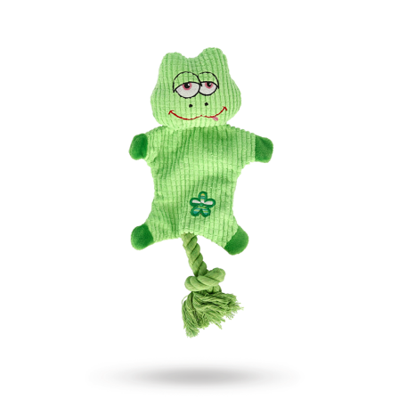 Dogman Frogge Prassel Grön - Hundleksaker