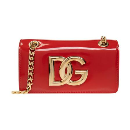 Dolce & Gabbana ‘3,5’ shoulder Tas , Rood , Dames , Maat: ONE Size Schoudertassen