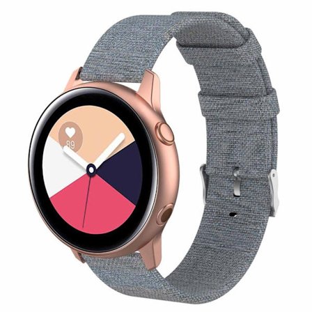 Samsung Galaxy Watch Active klockarmband med metallspänne - Mörkgrå