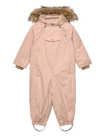 Matwisti Fleece Lined Snowsuit Fake Fur. Grs Pink MINI A TURE