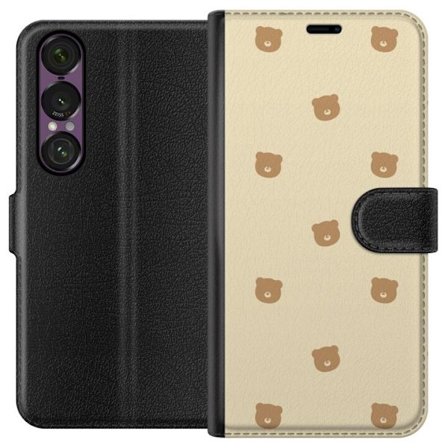 Plånboksfodral till Sony Xperia 1 VII med Björnmönster
