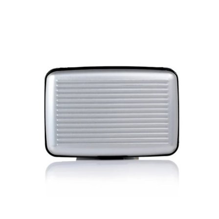 Mænds High-end aluminium stribe Bank kortholder Blokering hård etui Solid Kreditkort Anti-RFID scanning Beskyt kortholder