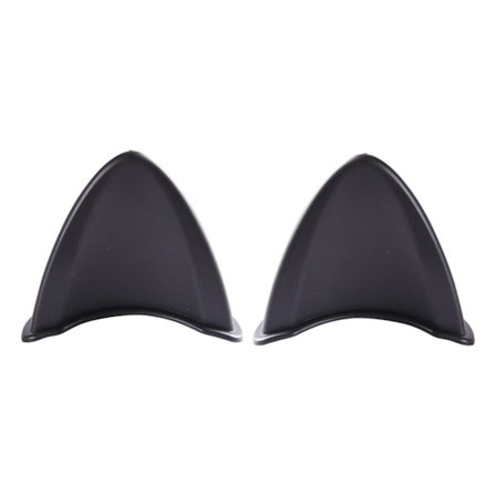 stk Katteøre Mærkat Hjelm Ornament Tilbehør til Motorcykel Sort_xx