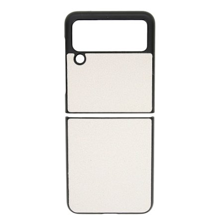 Glittrande Bling Telefonskal för Galaxy Z FLIP 3 Stötskydd Vikbar Mobiltelefon Skyddande Skal Vit