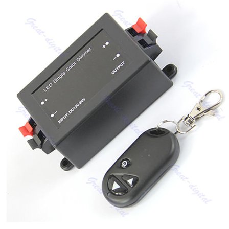 12V/8A trådløs RF fjernbetjening lysdæmper til 5050/3528 LED Strip Light