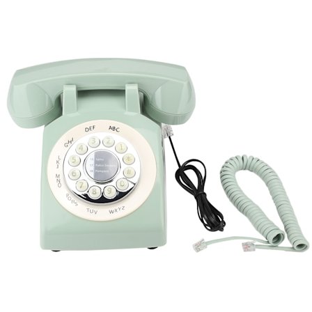 Retro-stil Vintage Gammeldags Fastnettelefon Telefon Bordtelefon (grøn)