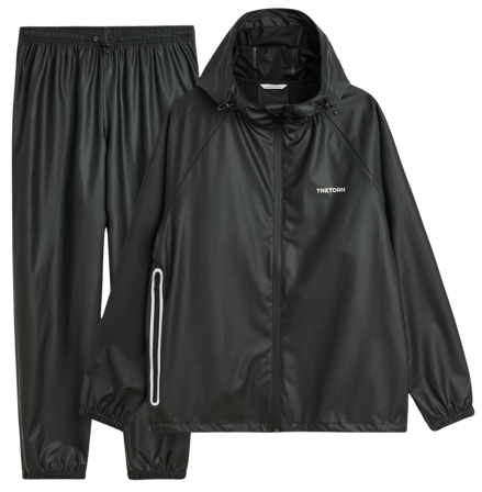Tretorn Packable Rainbreaker Set Black