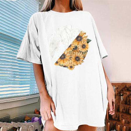 Kortärmad T-shirt För Kvinnor, Boho T-shirt