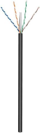 Goobay CAT6 U/UTP CU Outdoor Ethernet Cable Black 100m