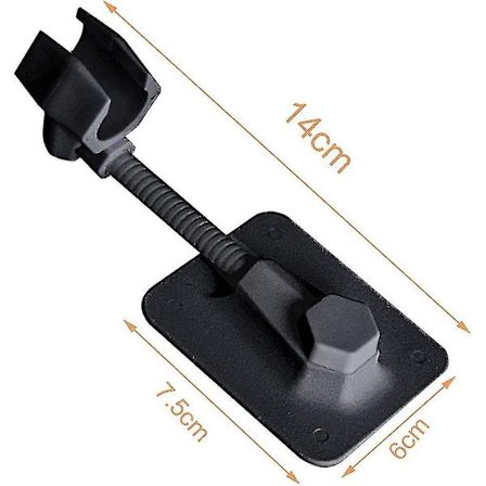 Vægmonteret Brusesprayholder, Selvklæbende Brusesprayholder Sort Vægmonteret Brusesprayholder