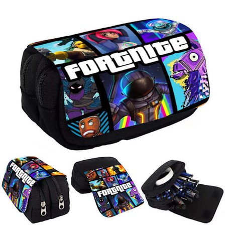 F-ortnite penalhus til piger, børns penalhus med lynlås, tegneserie anime penalhus til skole, skoleartikler gave B