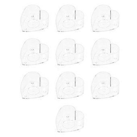 Ljusstake Genomskinliga Värmeljusbehållare för Vänner och Familjer Alla Hjärtans Dag 40st