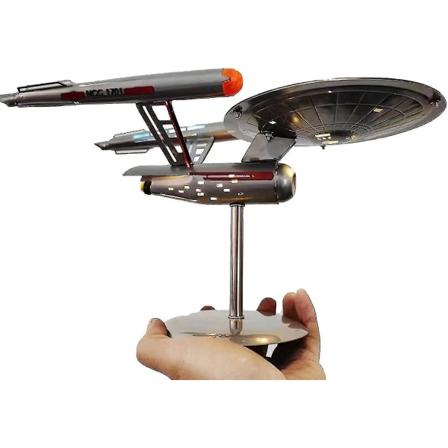 U.S.S. Enterprise Star Trek Model Ncc-1701 Replika, rustfrit stål rumskibsmodel ornamenter til boligdekoration og samling