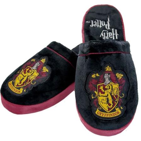 Harry Potter Herr Gryffindor Tofflor 8-10 Uk Svart/guld