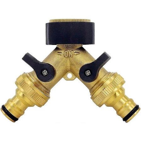 2-suuntainen Y-jakaja, Y-liitin vesiletkulle 26,9 mm 3/4 messinkiä, Y REP