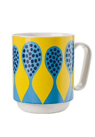 Design House Stockholm Birds 1967 Mug Glas Gul 9,5X8