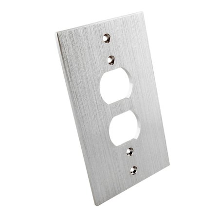 2-pins stikkontakt Veggplate Aluminiumslegeringspanel Elektrisk vegguttak Strømuttak for Audiocrast P150B/P150G/P150S
