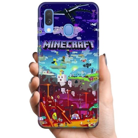 Yhteensopiva Puhelinkuori Samsung Galaxy A40 MineCraft