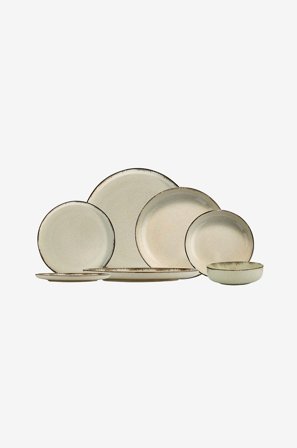 Hermia - Middagsservise Mood (24 deler) - Hvit - Servise sett - Fra Homeroom