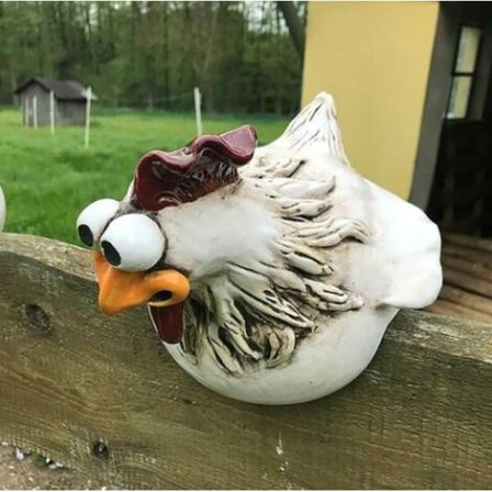 Keramisk Hønsehagedekorasjon, Hagedekorasjon Hønse