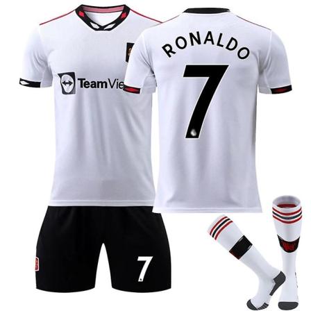 Uusi kausi 22-23 Manchester Unitedin jalkapallopaita pois RONALDO 7 Kids 24(130-140CM)