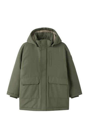 name it Nkmmarlow Parka Jacket Pb - Khaki green - 146