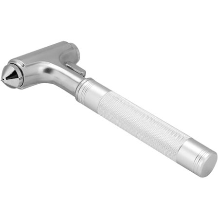 Sikkerhedshammer, Bilhammer, Nødhammer, Rustfrit stål Bilrude Knuser Sikkerhedshammer, Vejsikkerhed, Bil Nødværktøj, Sølv