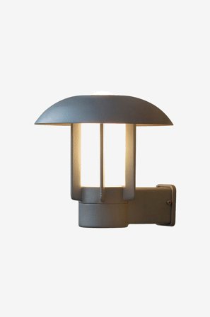 Konstsmide - Vägglykta Heimdal höjd 27 cm - Grå - Fasadbelysning - Från Homeroom