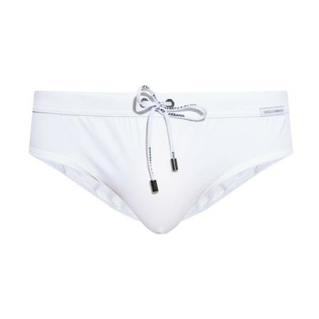 Dolce & Gabbana, Swimwear Wit, Heren, Maat:S