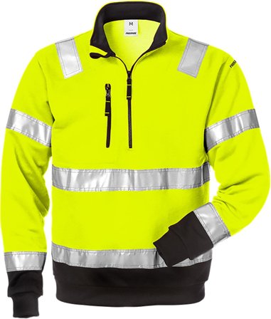 Fristads 728 SHV Genser Hi-Vis gul/svart XS, Klær