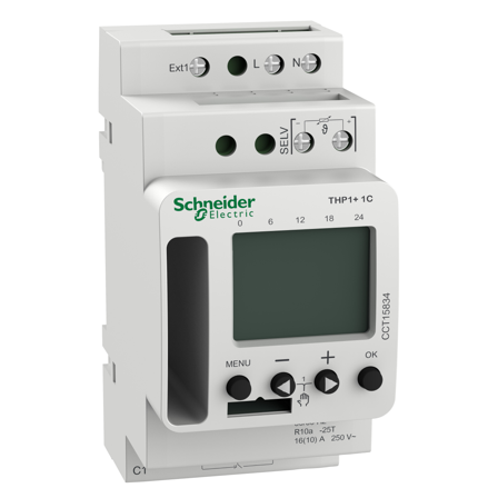 Schneider Electric CCT15834 Termostat programmerbar, Elfordeling & strømforsyning