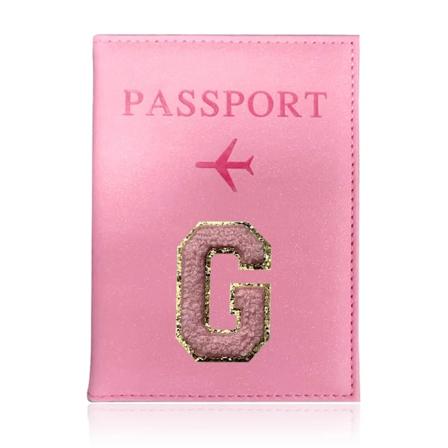 Pascover til Rejsepas - Pink Bogstavserie Pascover - Pink Farve - Pasbeskyttende Cover A 1470 (G)