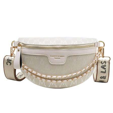 Miesten naiset Fanny Pack -vyötärölaukku 2022 Trendikäs naisten olkapäät Crossbody Kesä Casual Pieni White