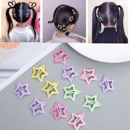 12 stjerne hårklemmer hårklemmer hårnåle hårsmykker til piger børn børn teenagere