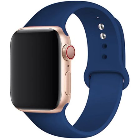 Silikoniranneke Apple Watchille 45mm 44mm 42mm 49mm 41mm 40mm 38mm correa armband iwatch Series 8 7 9 SE 4 3 5 Ultra 6 koboltinsininen