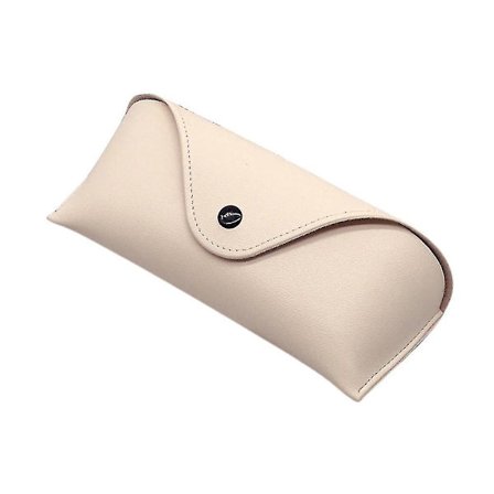 Nahka Aurinkolasikotelo Kannettava Silmälasikotelo Suojaava Laatikko Silmälasikotelo 1kpl-Beige