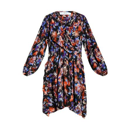 Iro, Moavi patterned dress Zwart, Dames, Maat:XS