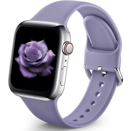 Urheiluranneke Yhteensopiva Apple Watch iWatch -rannekkeiden kanssa 42mm 44mm M/L Naisille Miehille, Pehmeät Silikonirannekkeet Apple Watch Series 3 