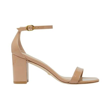 Stuart Weitzman, Nudistcurve 75 Block Beżowy, Kobieta, Rozmiar: 35 EU