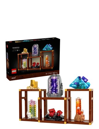 Ideas Mineral Collection, Crystal Display Shelves 21362 Patterned LEGO