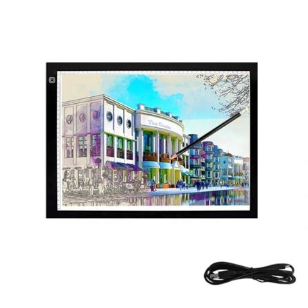 LED-ljusbord ritplatta med skala A3