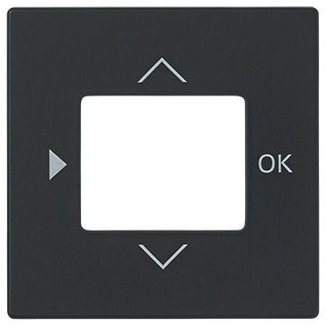 ABB Impressivo 6435-885 Keskiölevy mattamusta, aikakytkimelle, Kytkimet & pistorasiat