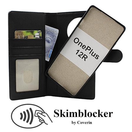 Skimblocker OnePlus 12R 5G Magnet Plånboksfodral