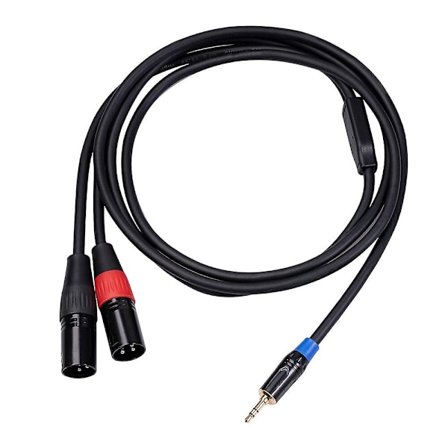 3.5mm TRS til Dual XLR Hann Audio Kabel 1 til 2 Stereo Audio Adapter Kabel Splitter Kabel Koblinger